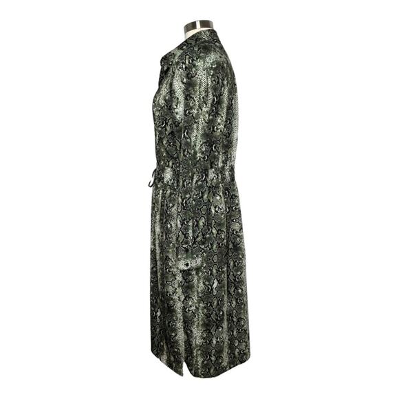 Alex Marie Green Black Snakeskin Dress Size 14 - Picture 4 of 12